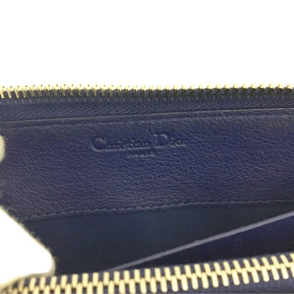 Christian Dior Cannage Patent Leather Zip Around Long Wallet /1K1761 - Picture 7 of 7